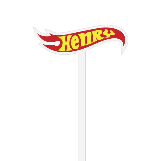 Hot Wheels | Stir Stick | Die Cut Shape