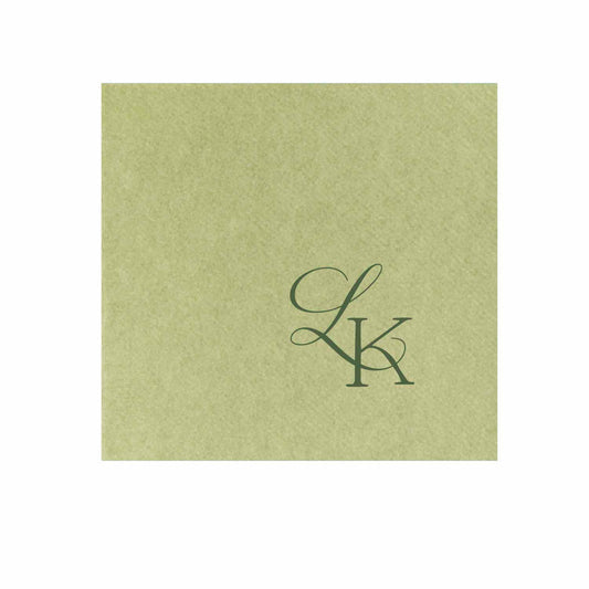 Monogram Bloom | Napkins | 3Ply Or Linen