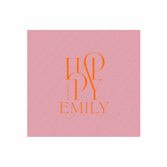 Happy | Napkins | 3Ply Or Linen
