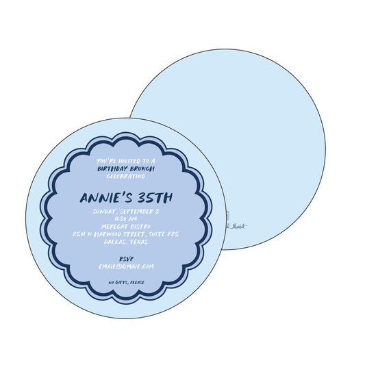 Blue Scallop | Invitation