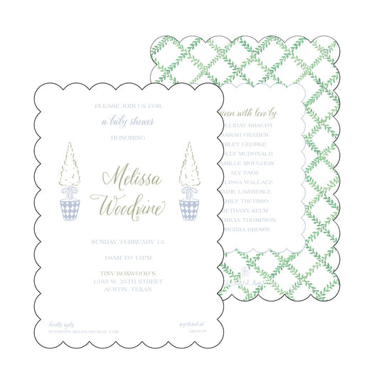 Boxwoods | Invitation