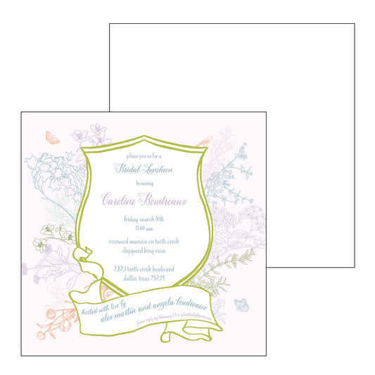 Floral Crest | Invitation