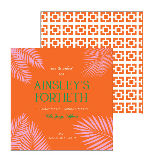 Palm Trees | Invitation