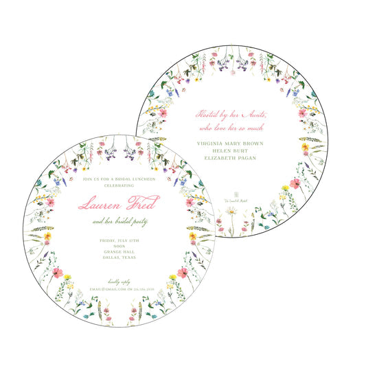 Round Floral | Invitation