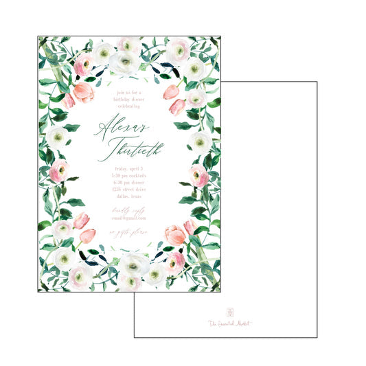 Sage And Tulip | Invitation