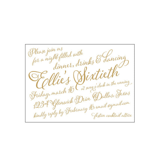 Calligraphy | Invitation | Specialty Printing