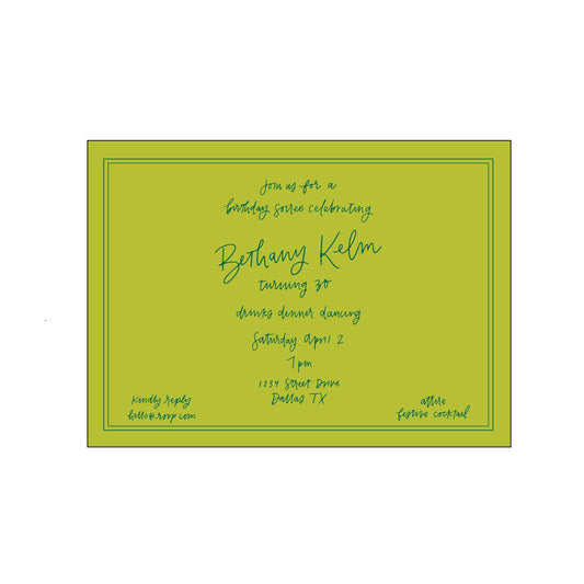 Hand Lettering 02 | Invitation | Specialty Printing