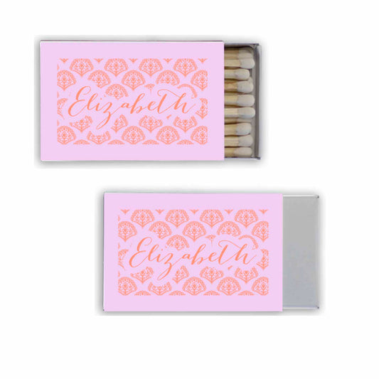 Blockprint Coral | Matchboxes