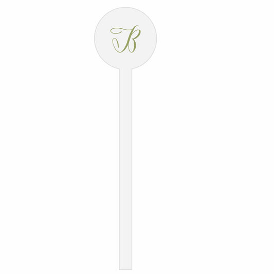 Pink And Blue Bonnets | Stir Stick | Wooden Or Acrylic Round