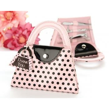 'Pink Polka Purse' Manicure Set