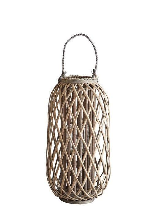 Wide Willow Rattan Lantern