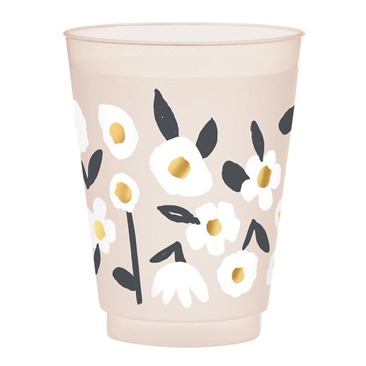 Frost Cups - Floral - Set of 8