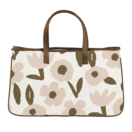 Canvas Tote - Blush Flower