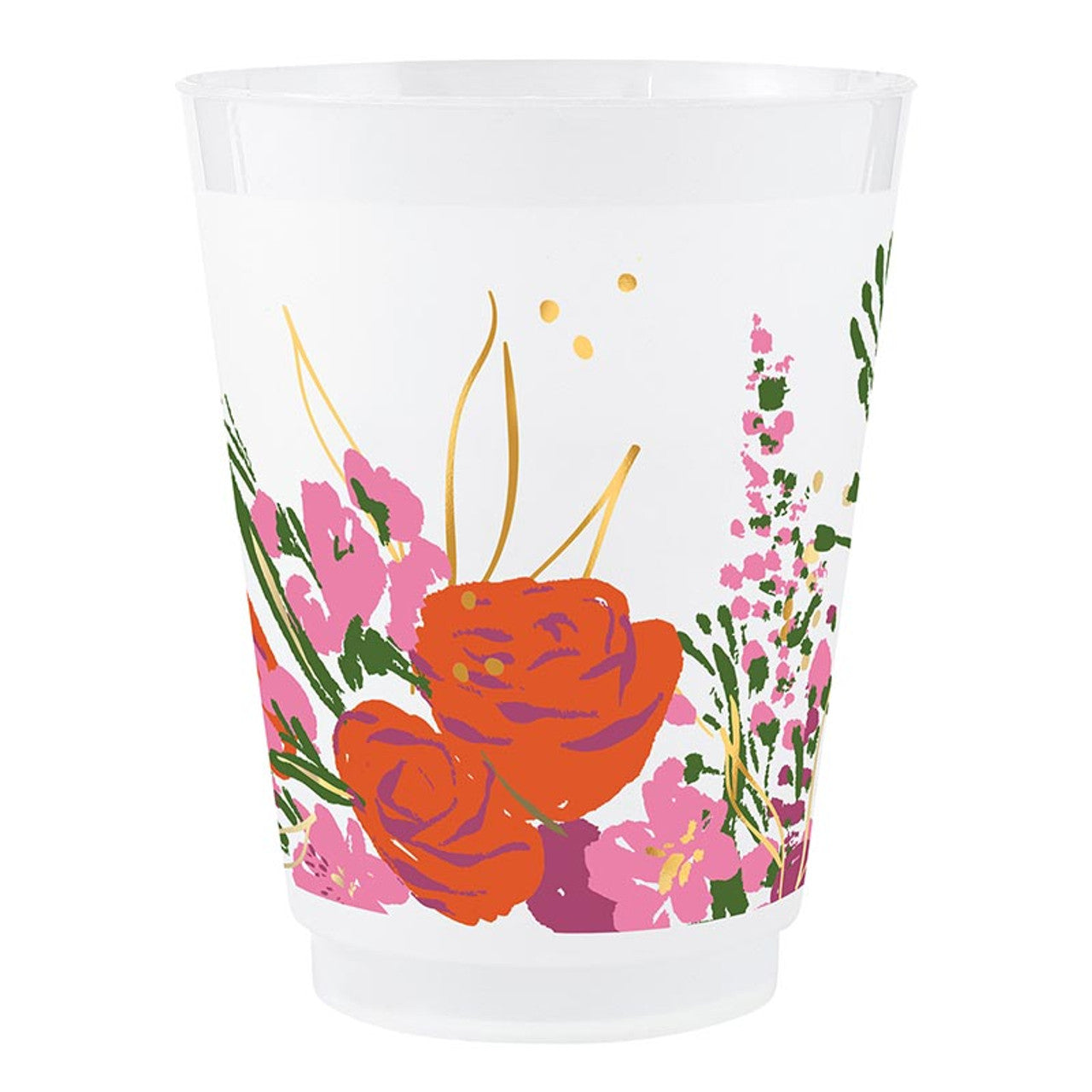 Frost Cups - Flowers - Set of 8