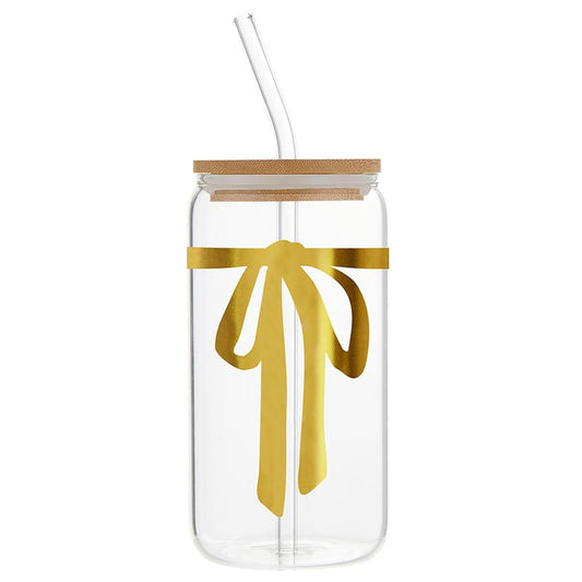 Glass Cold Brew Tumbler - Bow