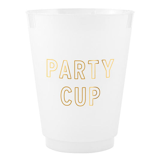 Gold Foil Frost Cups - Party Cup - Set of 8