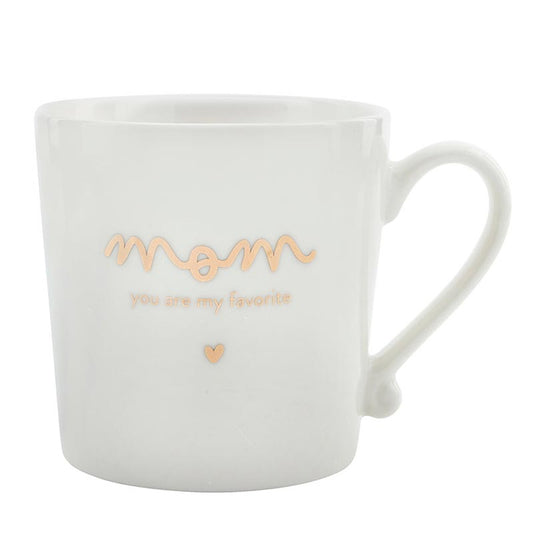 Gold Foil Ceramic Mugs - Mom You Are My Favorite
