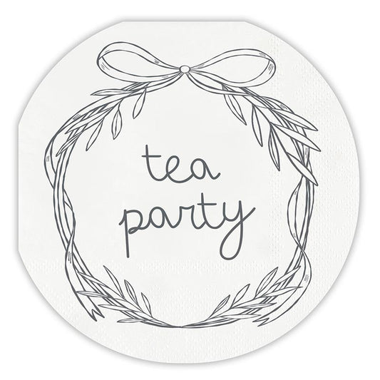 Die-Cut Cocktail Napkins - Tea Party