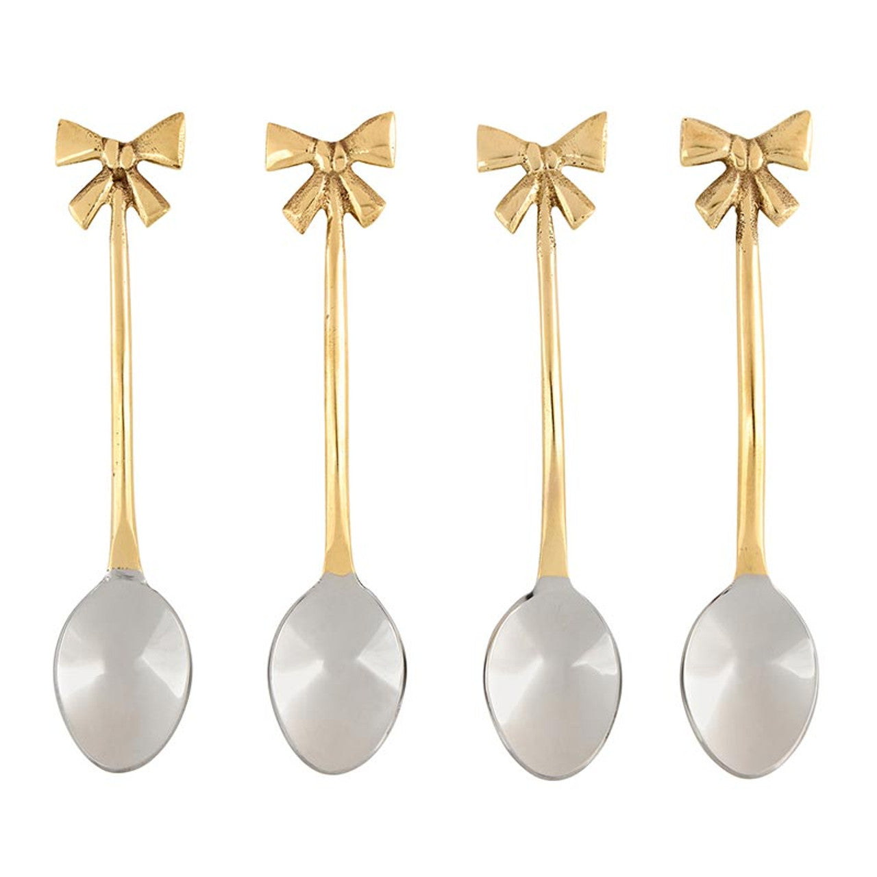 Gold Bow Spoons - Set of 4