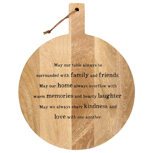 Face to Face Round Charcuterie Board - May Our Table