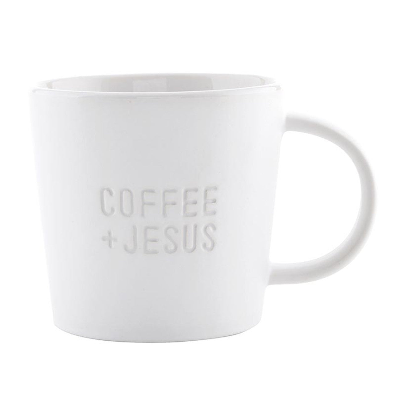 Face to Face Ceramic Coffee Mug - Coffee + Jesus