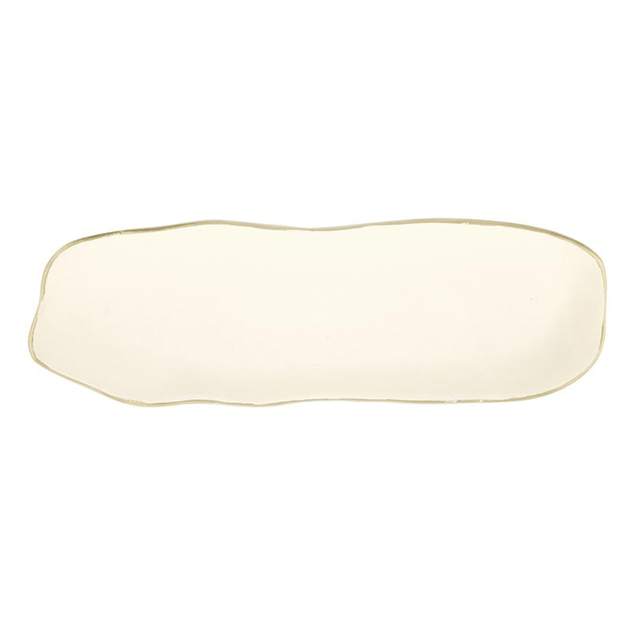 Gold Rim Aluminum Tray