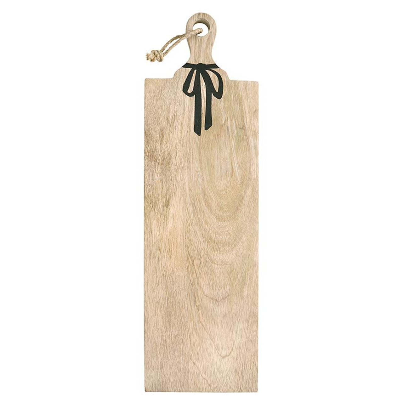 Long Mango Wood Board - Black Bow