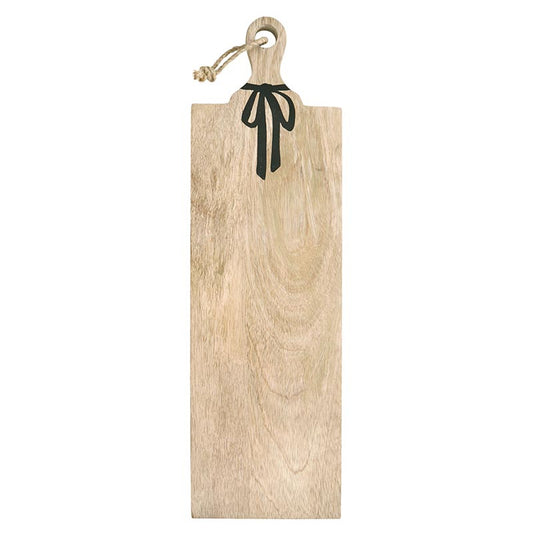 Long Mango Wood Board - Black Bow