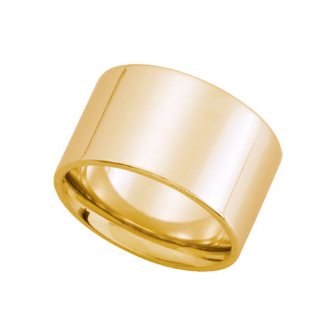 1Flat Comfort Fit Wedding Band in 10k Yellow Gold