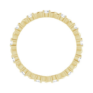 14K Yellow Gold 3/8 CTW Diamond Eternity Band