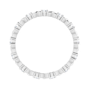 14K White Gold 3/8 CTW Diamond Eternity Band