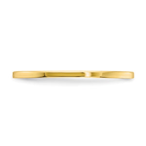 1.10k Yellow Gold Polished Flat Stackable Band