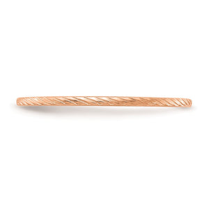 1.10k Rose Gold Twisted Pattern Stackable Band