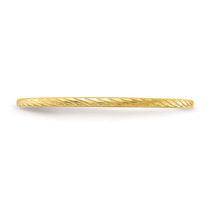1.10k Yellow Gold Twisted Pattern Stackable Band