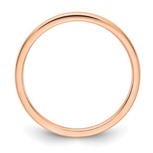 1.14k Rose Gold Polished Flat Stackable Band