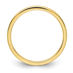 1.14k Yellow Gold Polished Flat Stackable Band