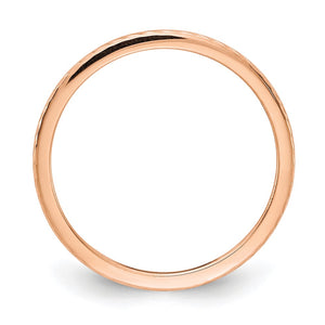 1.14k Rose Gold Twisted Pattern Stackable Band