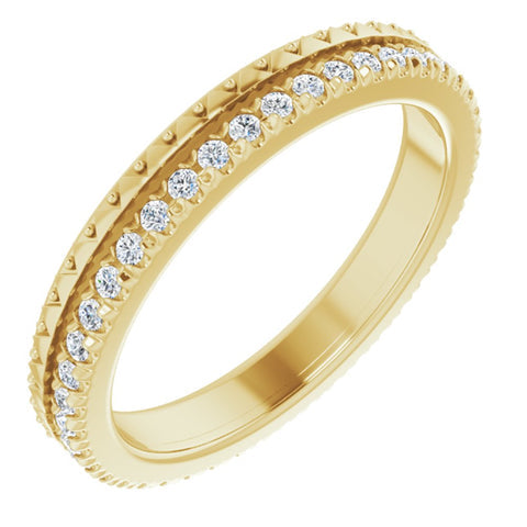 2.714K Yellow Gold Natural Diamond Eternity Band