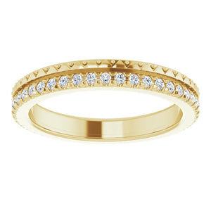 2.714K Yellow Gold Natural Diamond Eternity Band