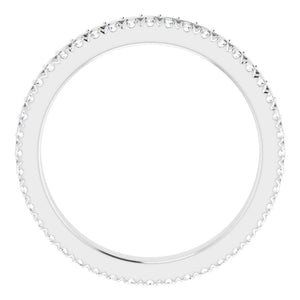 2.714K White Gold Natural Diamond Eternity Band