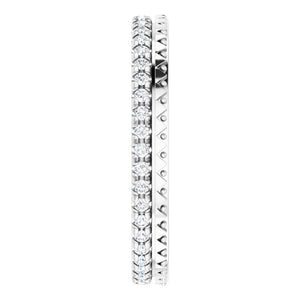 2.714K White Gold Natural Diamond Eternity Band