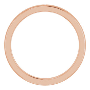 2.14K Rose Gold Starburst Standard Fit Band