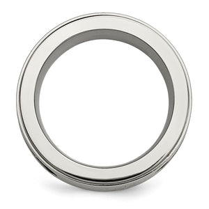 Titanium Black Plated Cables 1/20ct Diamond Standard Fit Band