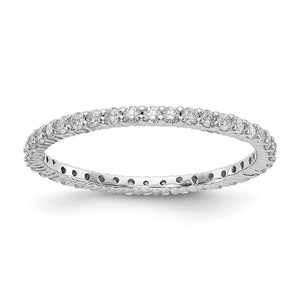 1.14K Rose, Yellow or White Gold 1/2 Ctw Diamond Eternity Band