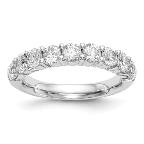 14K White Gold 1.0 Ctw to 1.6 Ctw Diamond 9-Stone Tapered Band