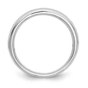 14K White Gold 1/6 to 3/4 Ctw Diamond 11-Stone Channel Tapered Band