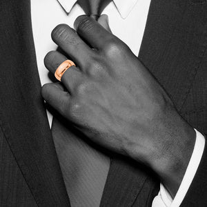 14K Rose Gold Light or Standard Wgt Half Round Standard Fit Band