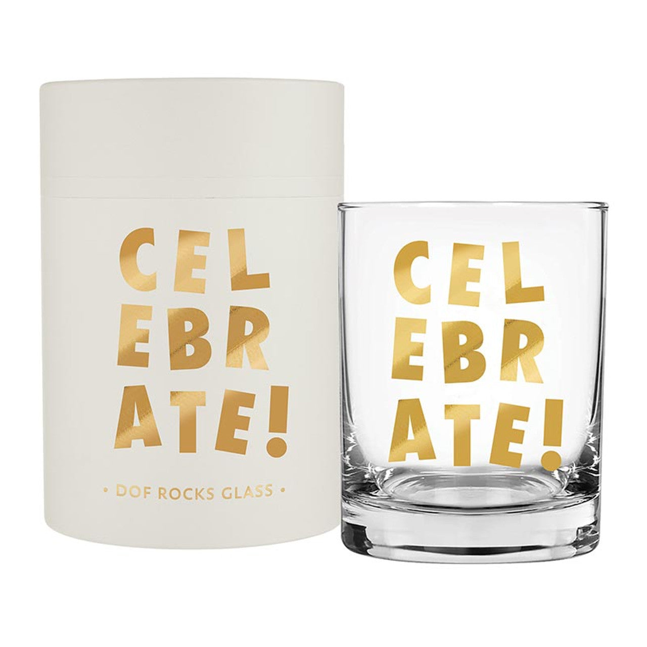 DOF Rocks Glass - Celebrate