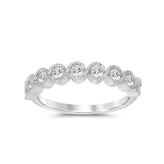 Eclat Bezel White Gold Lab Grown Diamond Ring