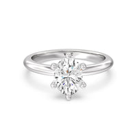 1 1/2 cttw Oval Cut Classic Six Prong Solitaire Diamond Engagement Ring